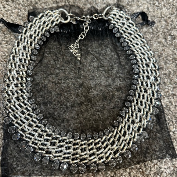 Chicos adjustable woven statement necklace-collar - Picture 2 of 8